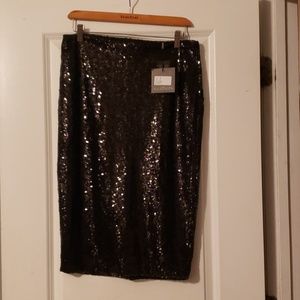Sparkle midi length skirt
